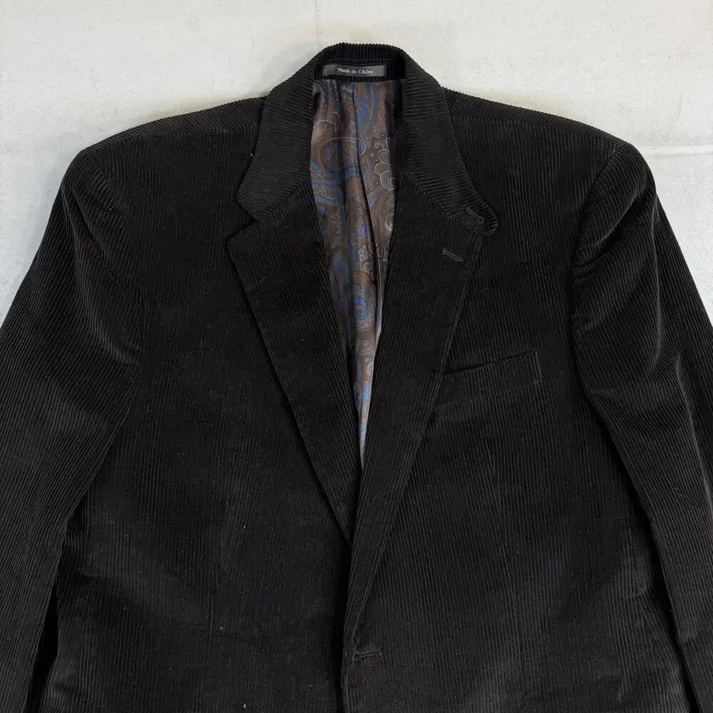Lauren Ralph Lauren Corduroy Blazer Mens 44L Brown 2 Button Jacket Sport Coat
